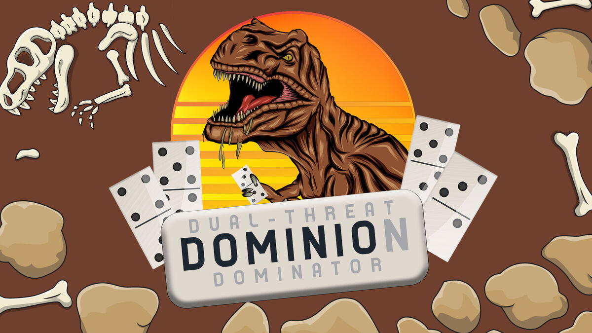 Dual Threat Domino Dominators with Dinosaurs image number 0